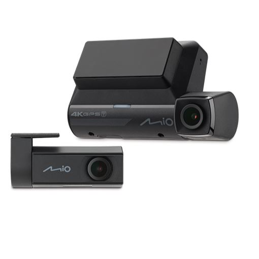 Видеорегистратор Mio MiVue 955WD, Двоен, 4K/2.5K, HDR, Wi-Fi, GPS, Фиксирана радарна камера, Средно предупреждение, Черен
