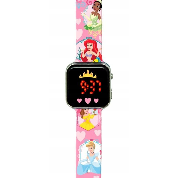 Reloj Digital Infantil Led Princesas Disney