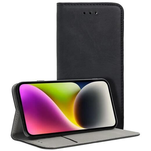 Gigapack Oppo Reno 12 bőr hatású fliptok fekete (GP-160719) (GP-160719)