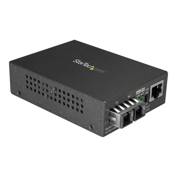 StarTech.com MCMGBSCSM10 netværksomformer til medie 1000 Mbit/s 1310 nm Enkeltilstand Sort
