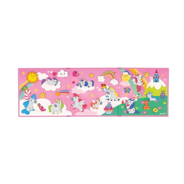 Janod Mágneses unikornisok - 30 darabos kirakós játék