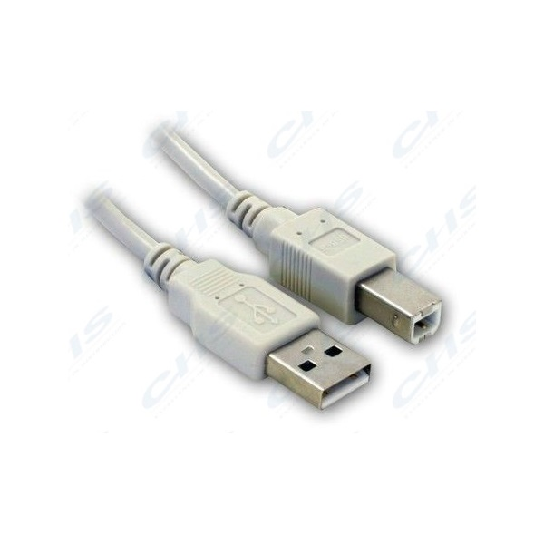 WIRETEK kábel USB Összekötő A-B, 3m, Male/Male (WU4AE-3)