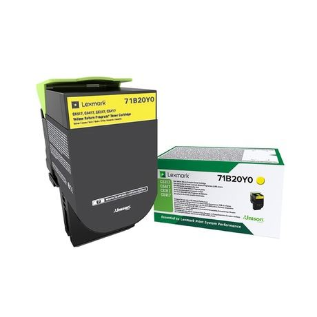 Lexmark 71B20Y0 toner 1 kusov Originál Žltá