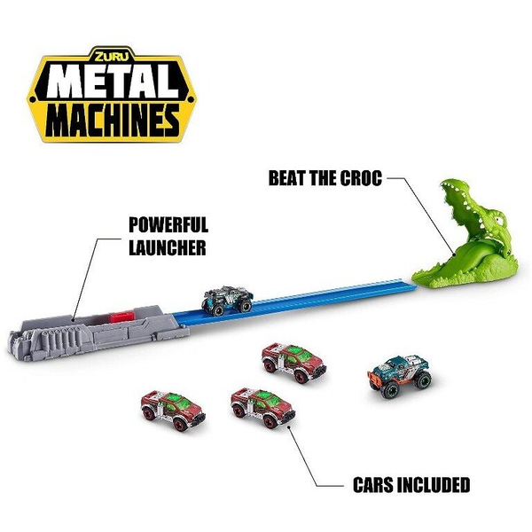 Zuru Toys Metal Machines Krokodil támadás versenypálya 1db autóval