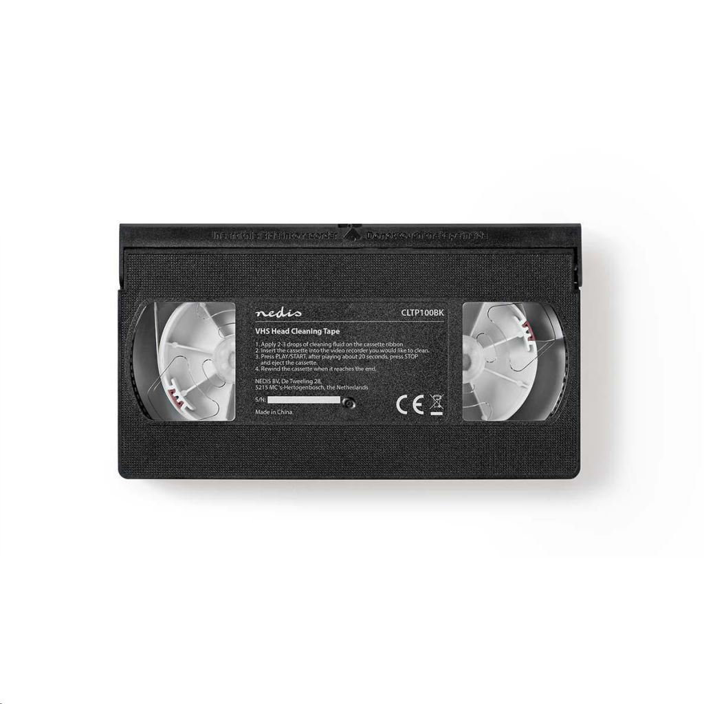 Nedis CLTP100BK VHS-fej tisztítására szolgáló szalag (CLTP100BK)