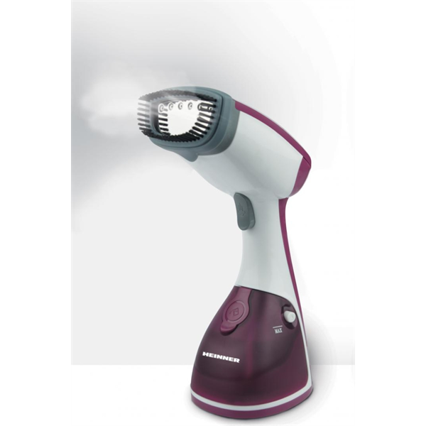 HEINNER Kézi ruhagőzölő 250ml 1100W 17g/perc bordó/fehér HGS-1100PP
