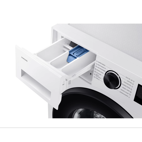 Samsung WW80FG5L32AELE elöltöltős mosógép, AI Ecobubble™ technológiával 8 kg, keskeny, 1200ford, fehér