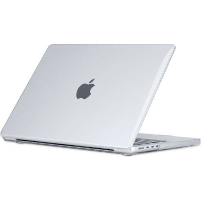 Apple MacBook Pro 14 (2021 - 2024), Műanyag hátlap védőtok, Tech Protect SmartShell, átlátszó