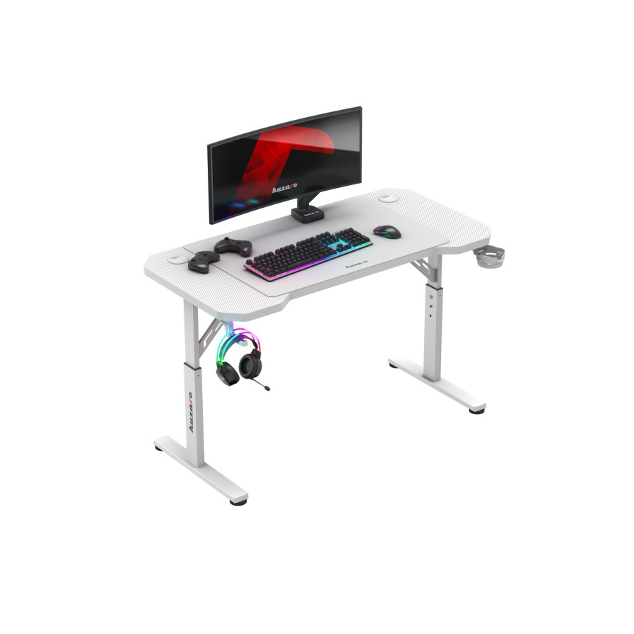 Huzaro Hero 2.6 Elektromosan állítható Gamer asztal 120 x 60 x 56-79 cm - Fehér (HZ-HERO 2.6 WHITE)