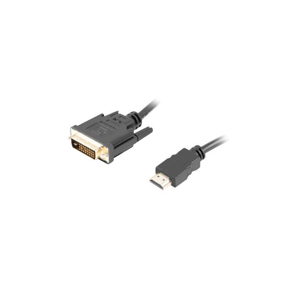 Kabel Lanberg HDMI - DVI-D 1.8m czarny (CA-HDDV-20CU-0018-BK)