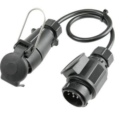 as - Schwabe 60467 Utánfutó adapter [Dugó, 13 pólusú - Csatlakozóalj, 7 pólusú] (60467)