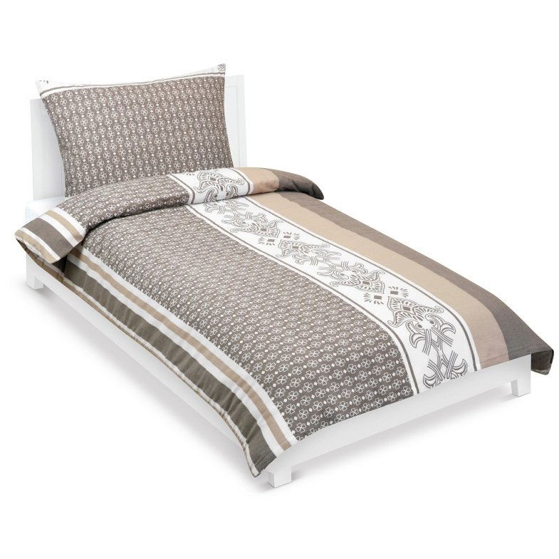 BELLATEX ágynemű, pamut 90 / 368, kávé minta, 140 × 220, 70 × 90 (12789)