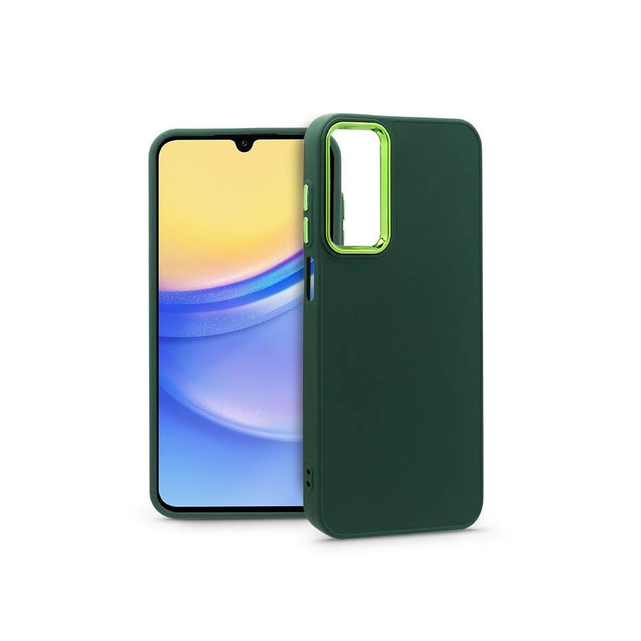 Haffner Frame Samsung A155 Galaxy A15 4G/Galaxy A15 5G szilikon tok zöld (HF240263) (HF240263)
