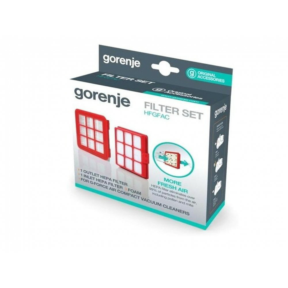 Gorenje HEPA szűrő (2 db / csomag) (HFGFAC / 732742 VCEA01GACWCY-HEZ)