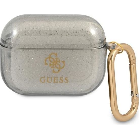 GUESS OVITEK ZA AIRPODS PRO ZA AIRPODS PRO ČRNE BLEŠČICE