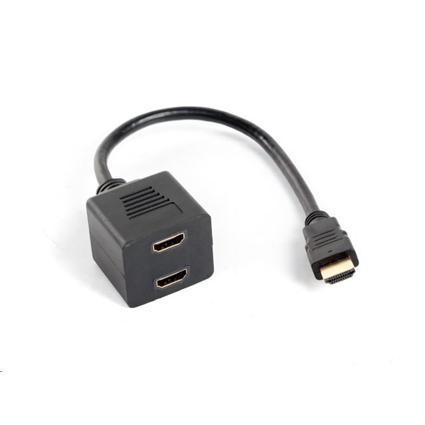 Lanberg HDMI AM --> 2xHDMI AF elosztó kábel (AD-0019-BK)