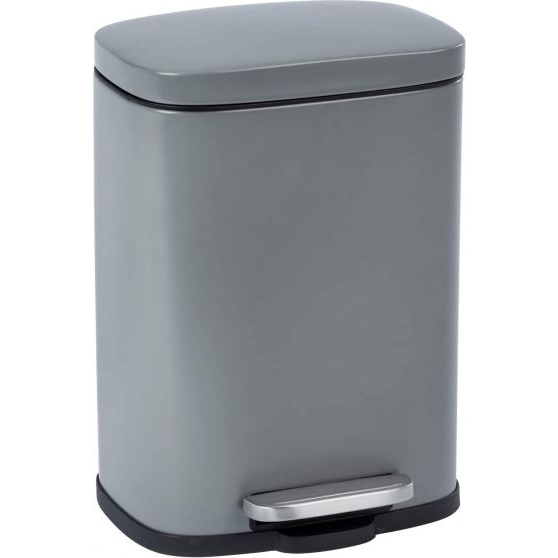 Kosz na śmieci na pedał szary (twm_453611)