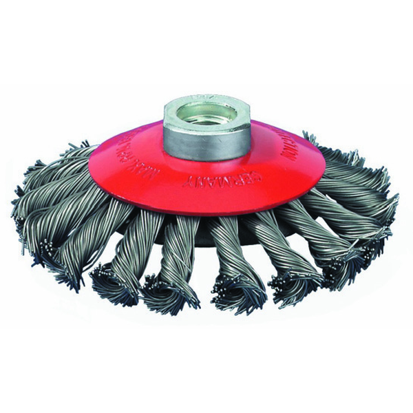 Abraboro Szczotka tarczowa kątowa Ø100mm z gwintem M14 karbowana - AB99019501