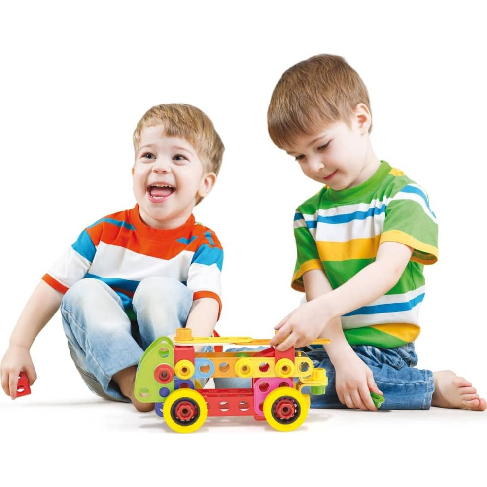 Quercetti Techno Jumbo járművek építőjáték szett 76db (6155) (442685)