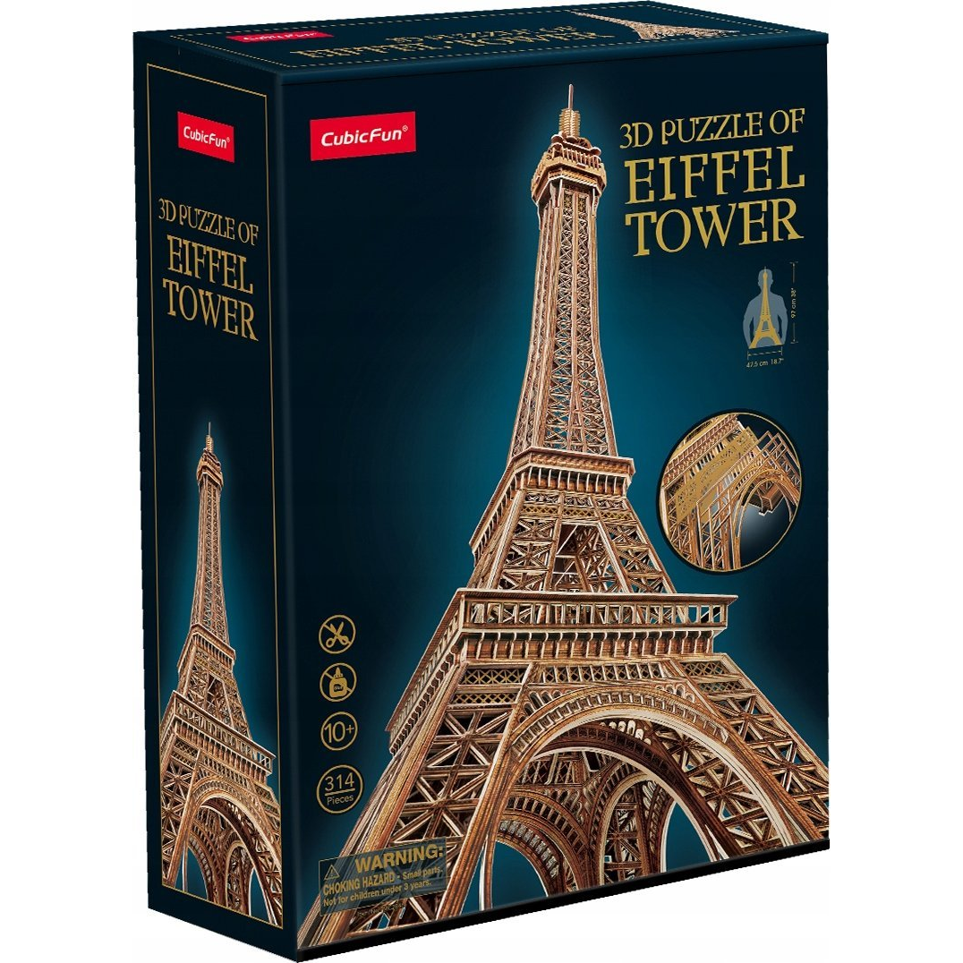 CUBICFUN 3D puzzle játék 314 darabos Eiffel torony (GXP-929792)