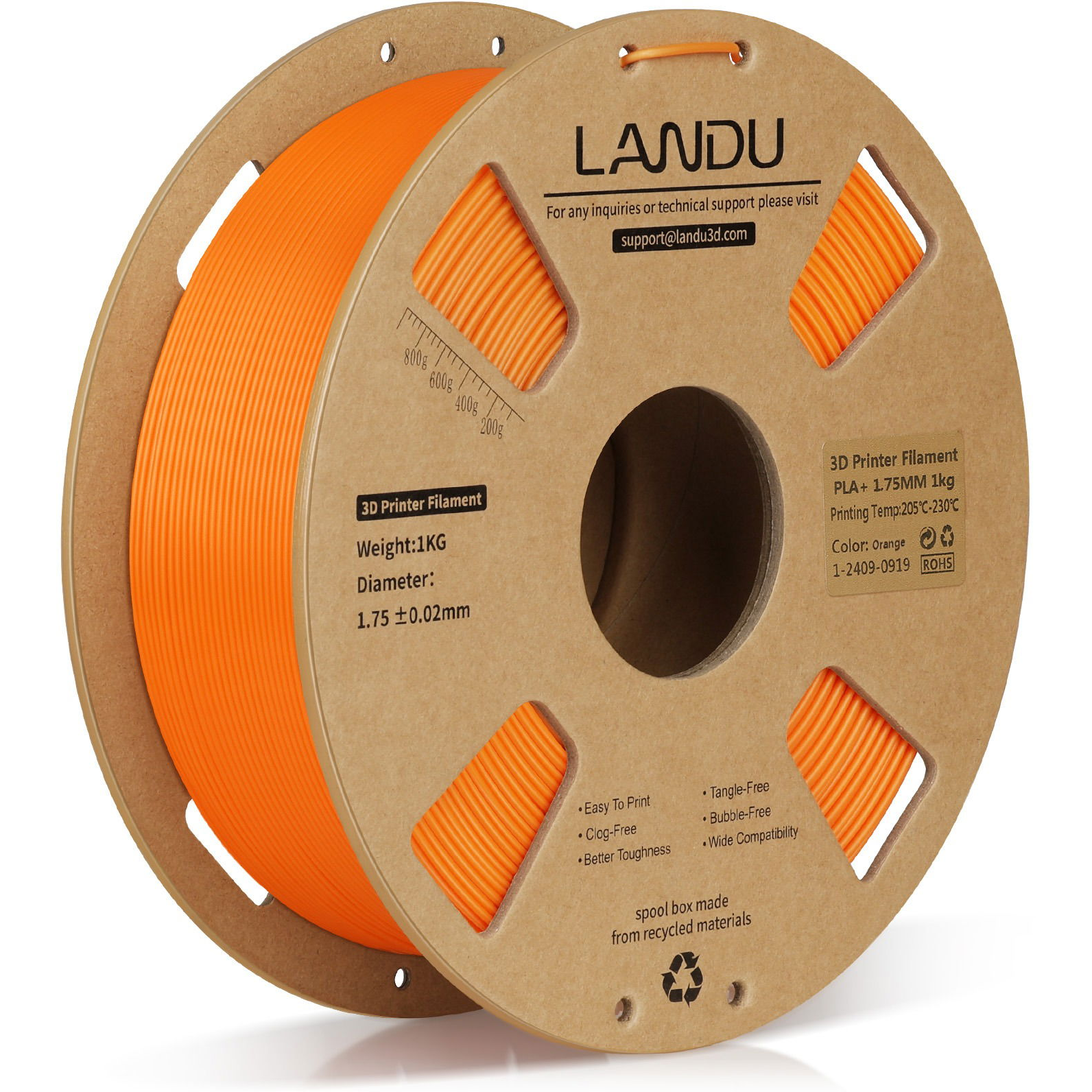 Landu PLA+ Orange 1kg (landu250714)
