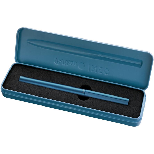 Pelikan Füllhalter Ineo Element P6 Metall-Etui Petrol-Blau
