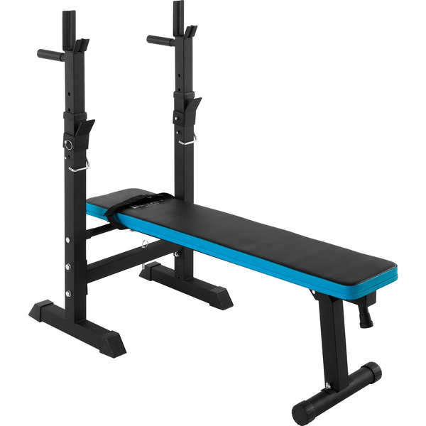 Banco De Pesas Recto Ajustable Con Soportes Rebel Active