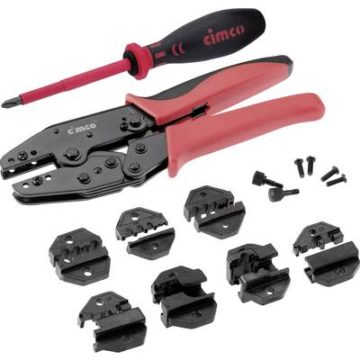 Cimco (106210) Préselőfogó készlet 8 részes Koaxiális dugós csatlakozó, BNC, TNC, LWL dugó, Moduláris csatlakozódugó (Western csatlakozódugó) RJ10, RJ11, RJ45 (106210)