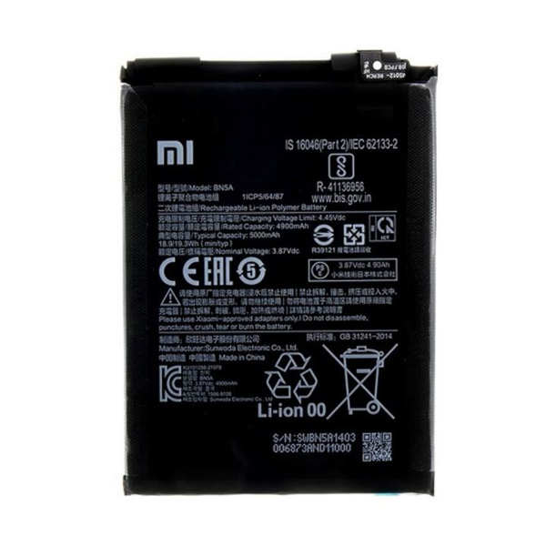Xiaomi Redmi 10 (2022) 5000mAh Li-ion akkumulátor "Gigapack csomagolás" (BN5A)