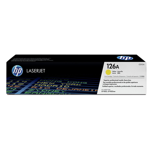 HP 126A Yellow Original LaserJet Toner Cartridge тонер касета 1 броя Оригинал