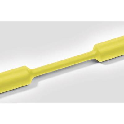 HellermannTyton 305-09504 Zsugorcső ragasztó nélkül Sárga 9.50 mm Zsugorodási arány:2:1 méteráru (305-09504)