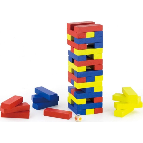 Viga Цветна кула Jenga за изграждане на кула - настолна игра