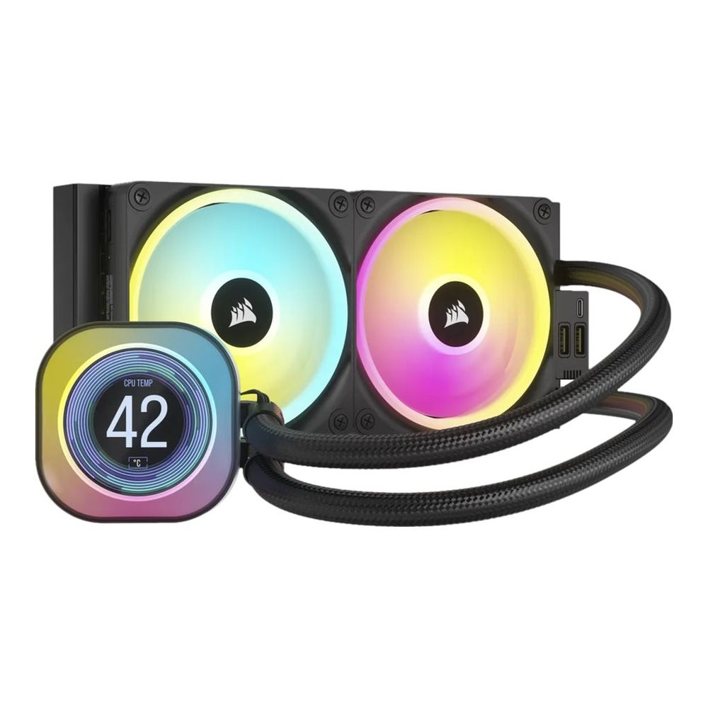 Novinka Vodné chladenie Corsair iCUE LINK H100i LCD Liquid CPU Cooler HIT!! (CW-9061007-WW)