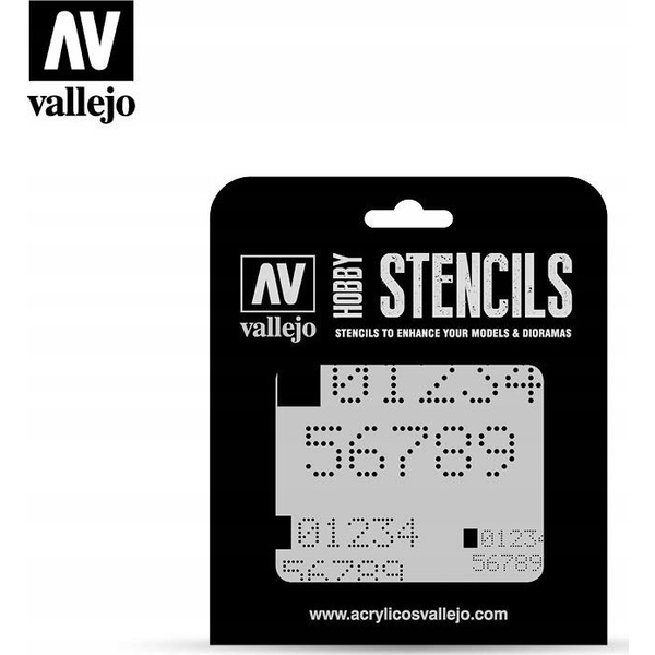  Vallejo Vallejo: Stencils - Digital Numbers