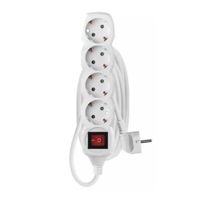 EMOS P1423R 4 aljzat 3méter 1,5mm2 kapcsolós hosszabbító (P1423R)