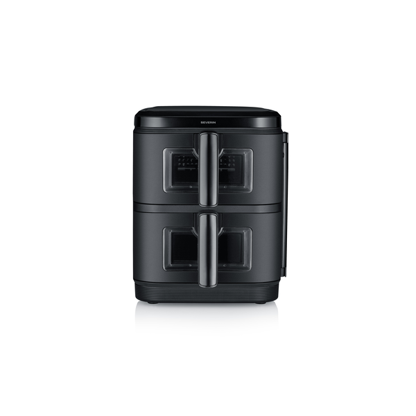 Severin FR 2468 S-Fry Duo Stack 2800 W, 11 л, фритюрник без масло, черен