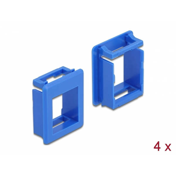 Keystone držiak do boxov 4 kusy modrý Delock 86764
