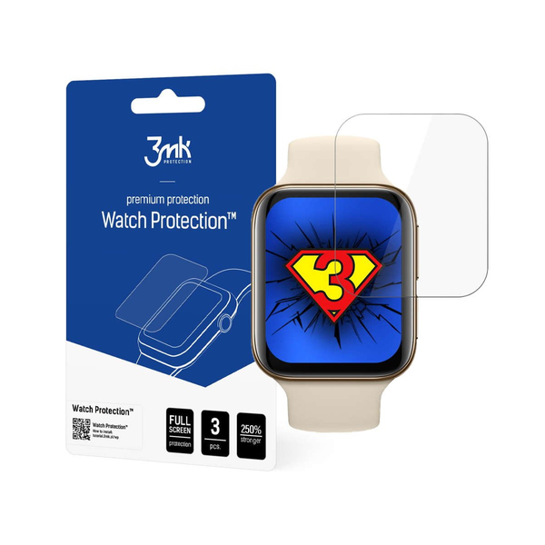 Скрийн протектор 3mk Watch Protection™ v. ARC+ за Oppo Watch 46mm