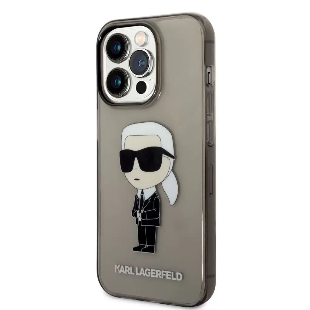 Karl Lagerfeld Apple iPhone 14 Pro Max tok fekete (KLHCP14XHNIKTCK ) (KLHCP14XHNIKTCK)