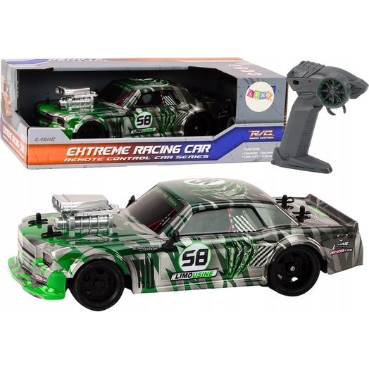 RC Távirányítós Autó 1_16 Gumi Drift Kerekek Zöld