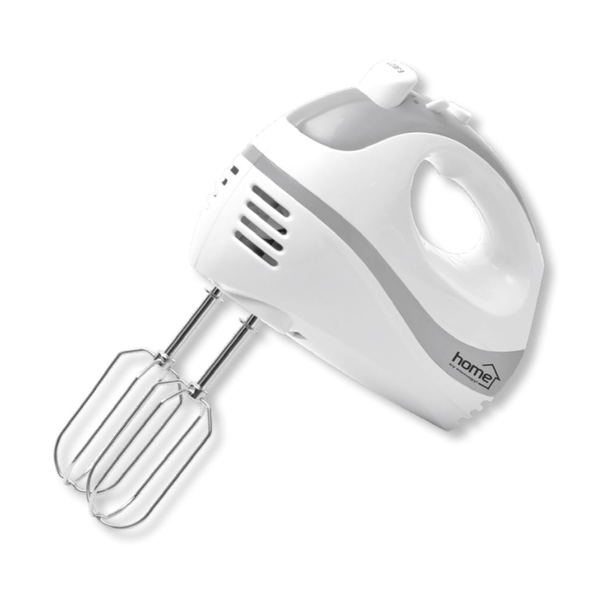 Миксер Home, 250W, 5 предавки, функция TURBO, защита от прегряване, пяна и месене, ръчен, бял