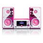 Lenco MC-020 Princess Bluetooth Mikro HiFi torony - Pink
