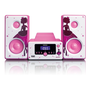 Lenco MC-020 Princess Bluetooth Mikro HiFi torony - Pink