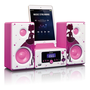 Lenco MC-020 Princess Bluetooth Mikro HiFi torony - Pink