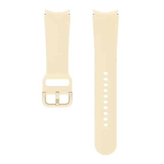Curea cauciuc Samsung Sport Band pentru Galaxy Watch 4 / Galaxy Watch 4 Classic, 20mm, M/L, Beige