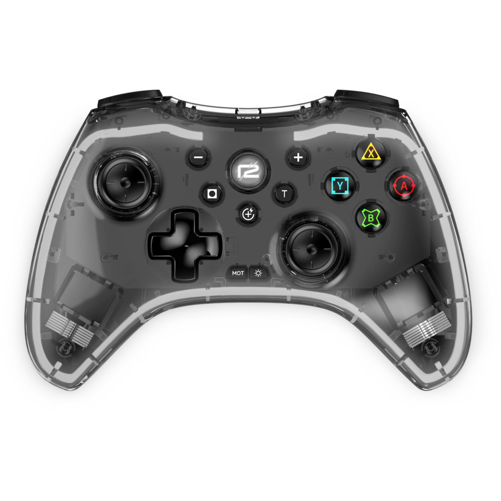 ready2gaming Nintendo Switch Pro Pad X LED Edition Kontroller - Szürke/Piros (PC/Nintendo Switch /Nintendo Switch Lite /Android) (R2GNSWPROPADXLED)