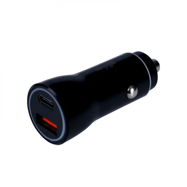 Akyga USB-A + USB-C PD autós töltő fekete (AK-CH-16)