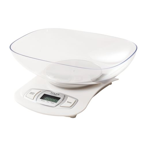 ELEKTROCENTRÁLA KUCHYNSKÁ VÁHA S MISOU DO 5kg ADLER (AD 3137w)