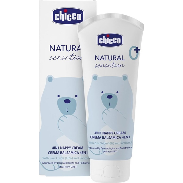 Chicco 4In1 Bőrnyugtató Popsikrém - 100 ml, Natural Sensation 