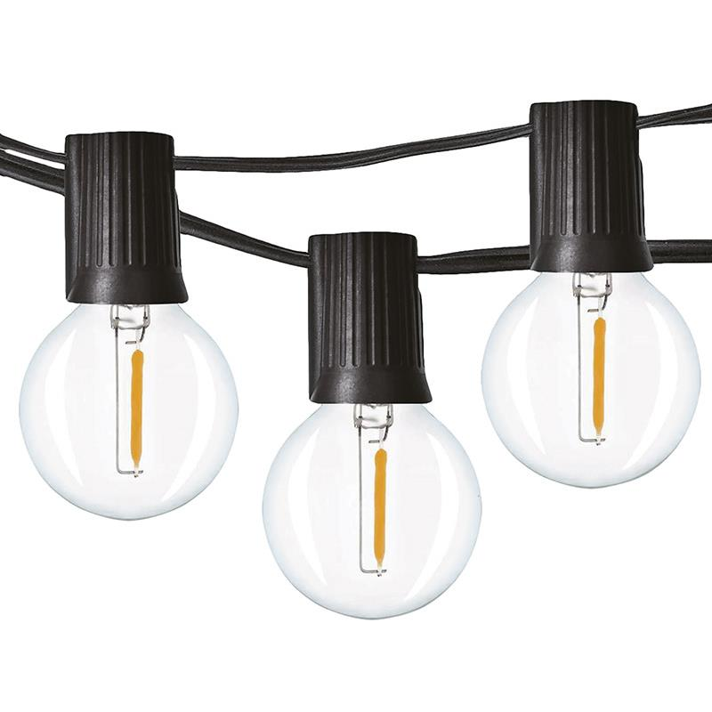 Solight LED kültéri fényfüzér, 25 izzó, 15 m + 5 m, 20 W, melegfehér (WO794)